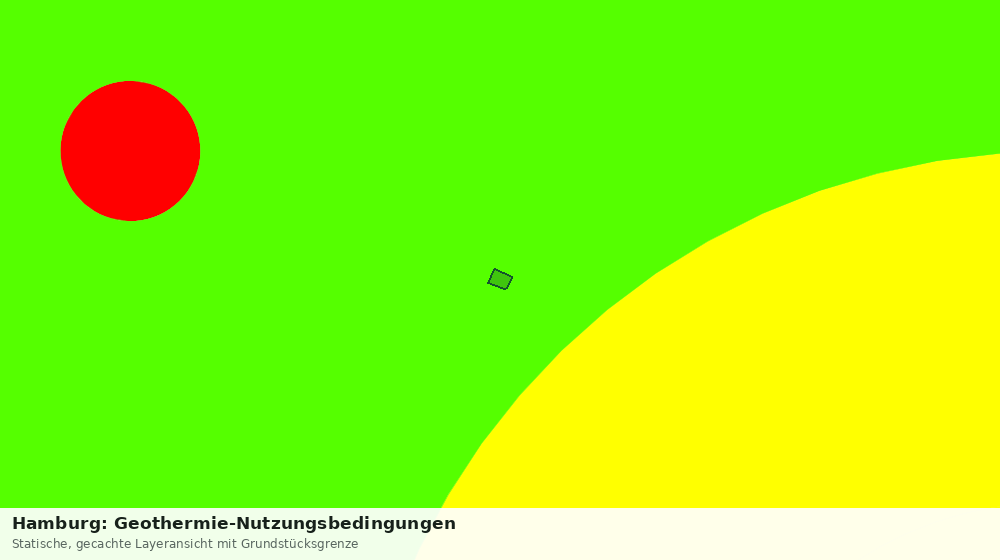 Statische Kartenansicht: Hamburg: Geothermie-Nutzungsbedingungen