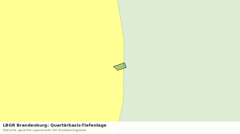 Statische Kartenansicht: LBGR Brandenburg: Quartärbasis-Tiefenlage