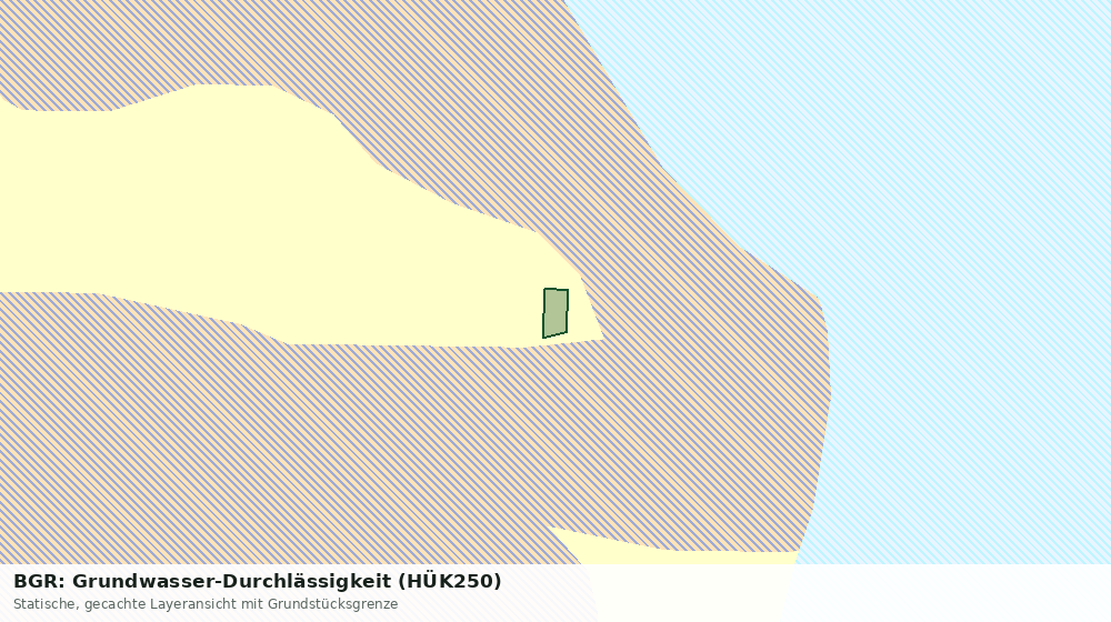 Statische Kartenansicht: BGR: Grundwasser-Durchlässigkeit (HÜK250)
