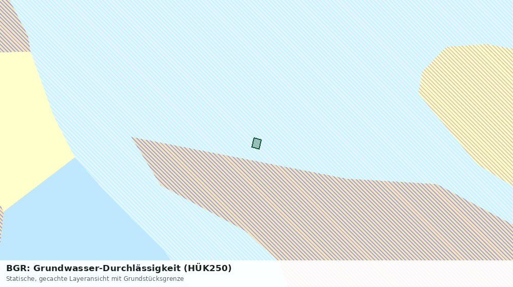 Statische Kartenansicht: BGR: Grundwasser-Durchlässigkeit (HÜK250)