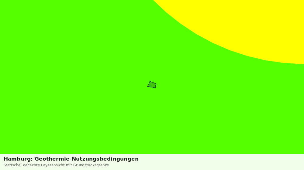 Statische Kartenansicht: Hamburg: Geothermie-Nutzungsbedingungen