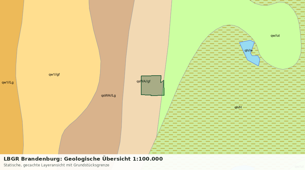 Statische Kartenansicht: LBGR Brandenburg: Geologische Übersicht 1:100.000