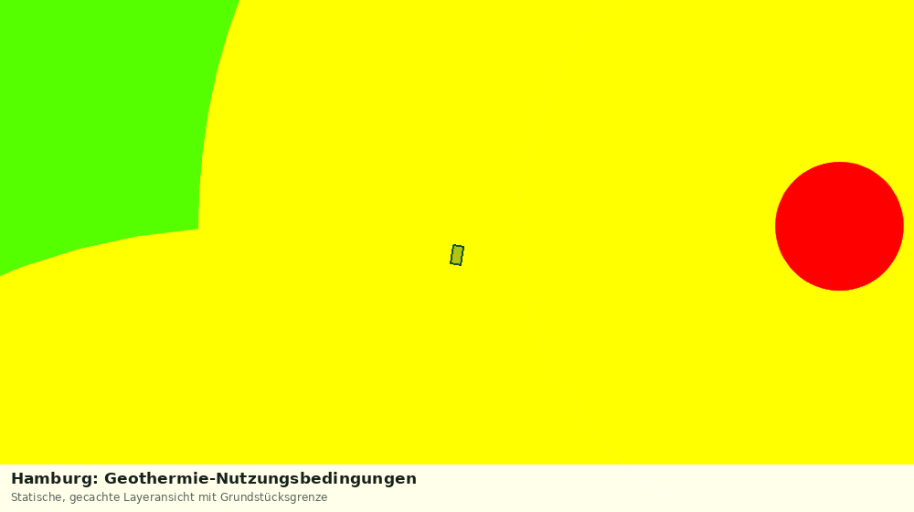 Statische Kartenansicht: Hamburg: Geothermie-Nutzungsbedingungen