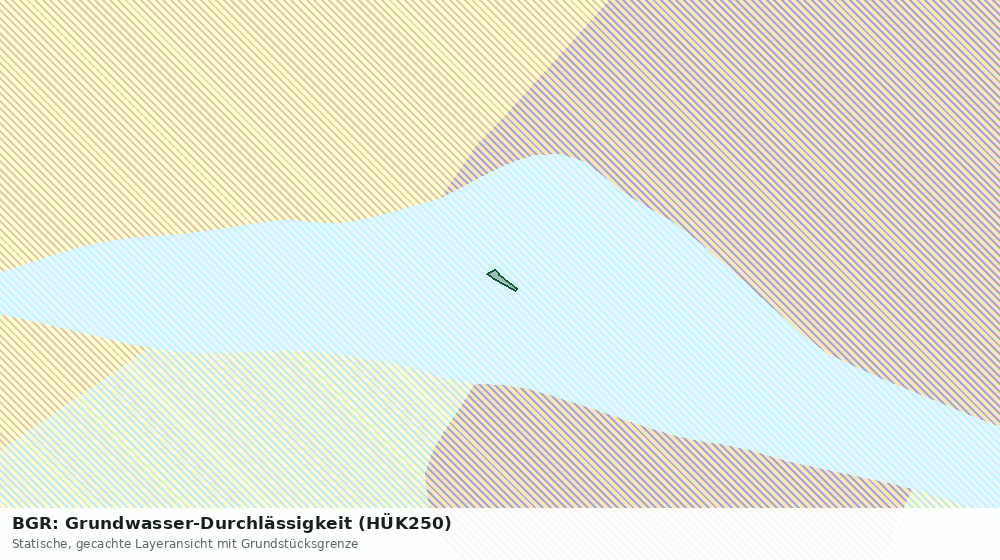 Statische Kartenansicht: BGR: Grundwasser-Durchlässigkeit (HÜK250)