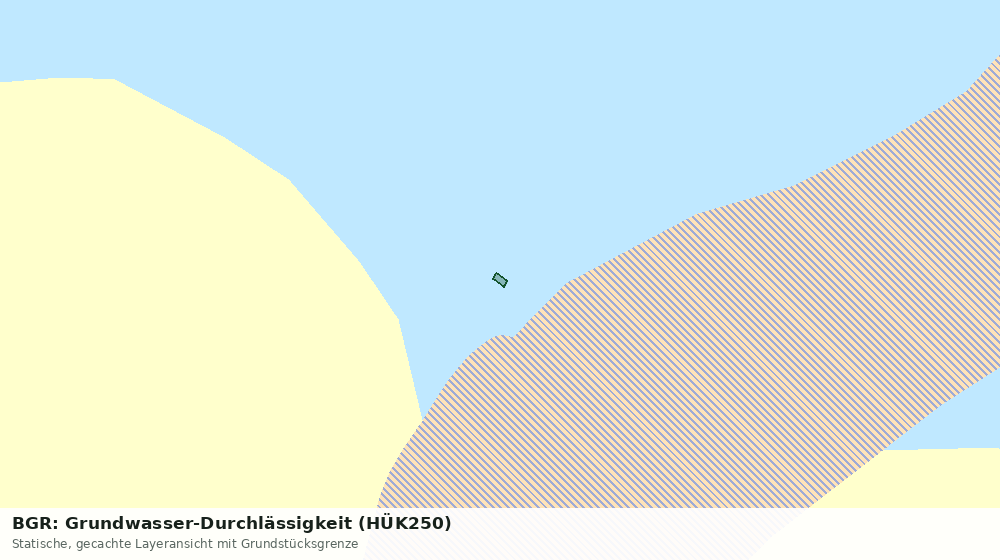 Statische Kartenansicht: BGR: Grundwasser-Durchlässigkeit (HÜK250)
