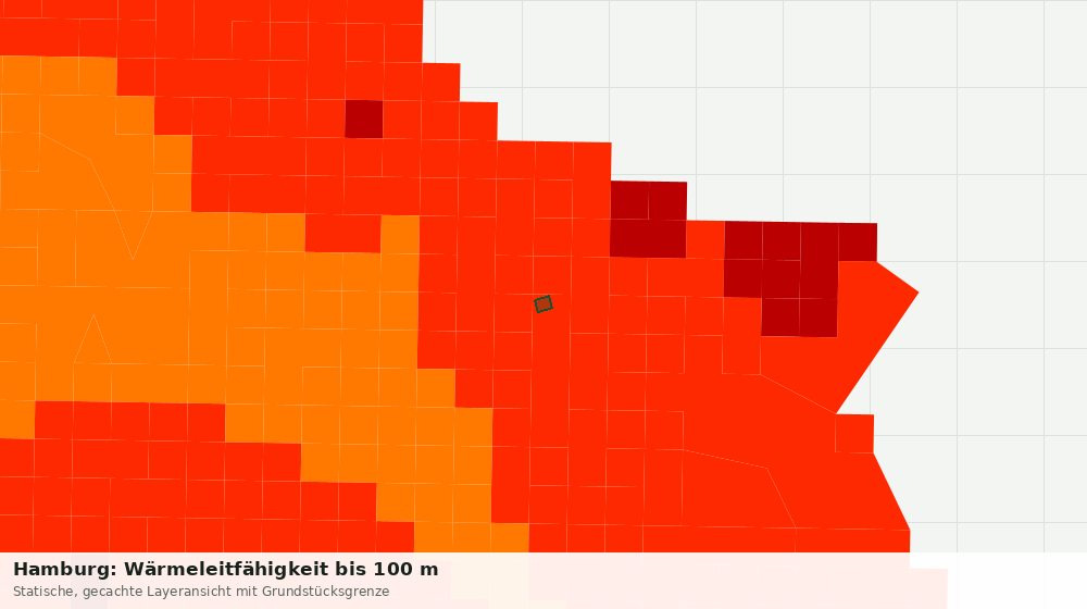 Statische Kartenansicht: Hamburg: Wärmeleitfähigkeit bis 100 m