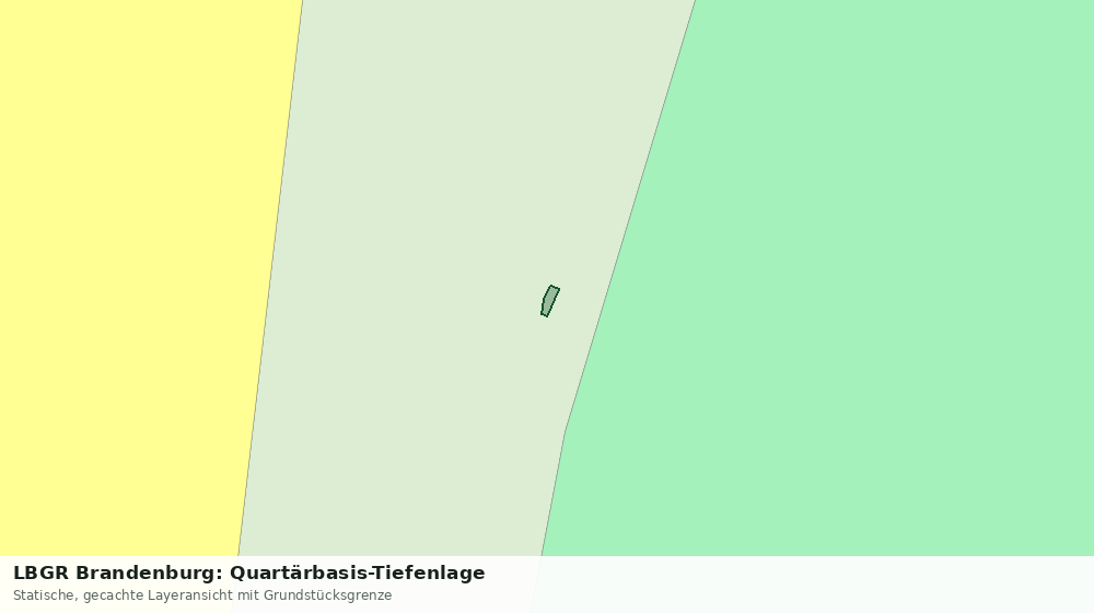 Statische Kartenansicht: LBGR Brandenburg: Quartärbasis-Tiefenlage
