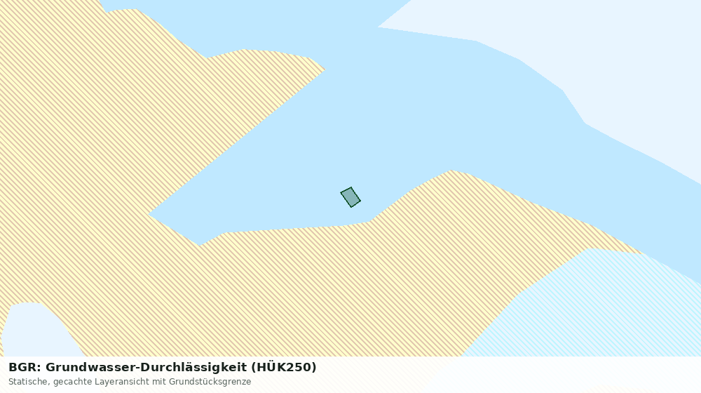 Statische Kartenansicht: BGR: Grundwasser-Durchlässigkeit (HÜK250)