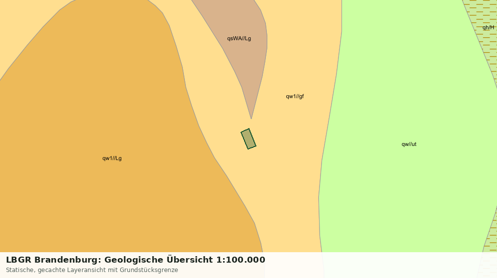 Statische Kartenansicht: LBGR Brandenburg: Geologische Übersicht 1:100.000