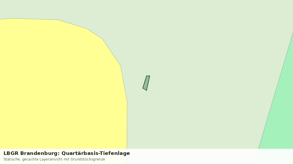 Statische Kartenansicht: LBGR Brandenburg: Quartärbasis-Tiefenlage