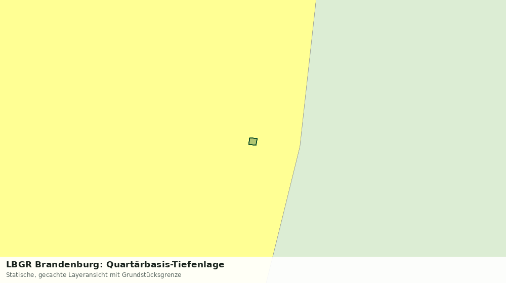 Statische Kartenansicht: LBGR Brandenburg: Quartärbasis-Tiefenlage