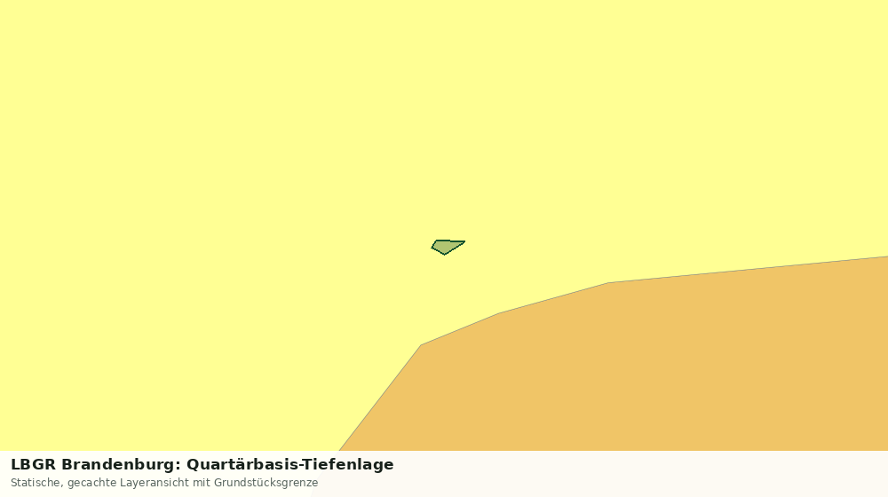 Statische Kartenansicht: LBGR Brandenburg: Quartärbasis-Tiefenlage