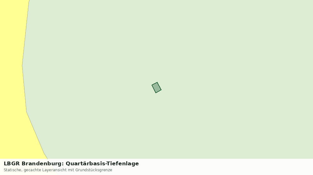 Statische Kartenansicht: LBGR Brandenburg: Quartärbasis-Tiefenlage