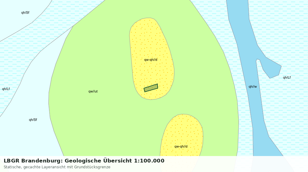 Statische Kartenansicht: LBGR Brandenburg: Geologische Übersicht 1:100.000