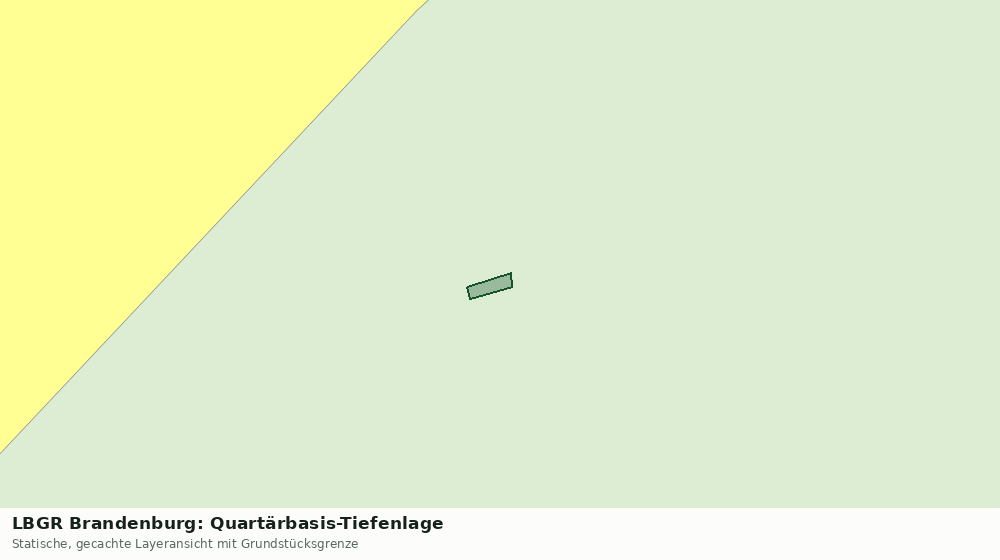 Statische Kartenansicht: LBGR Brandenburg: Quartärbasis-Tiefenlage