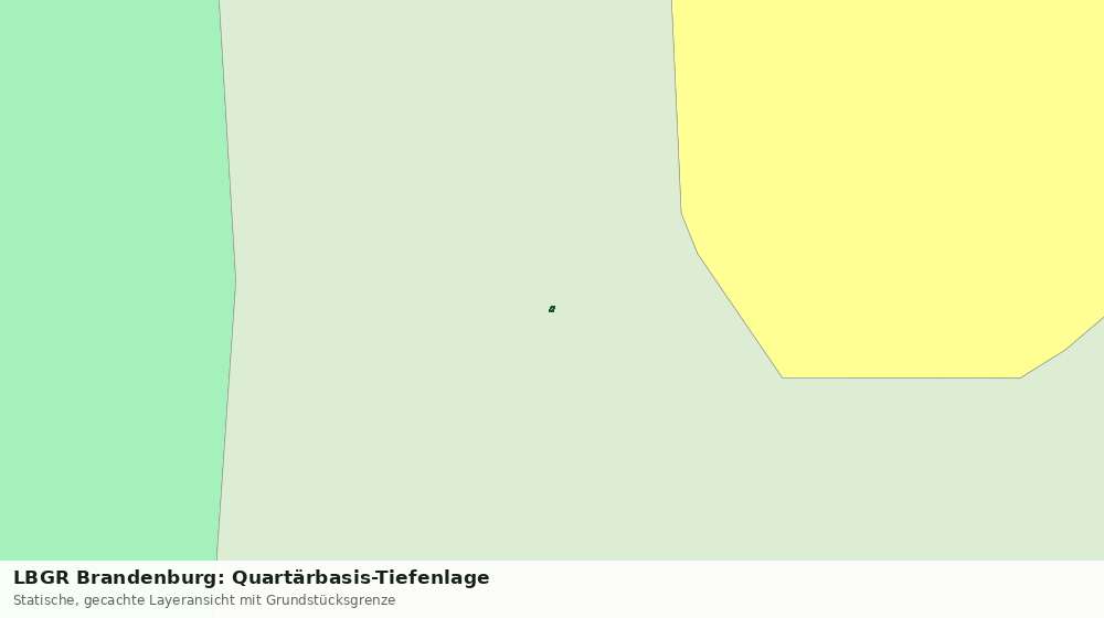Statische Kartenansicht: LBGR Brandenburg: Quartärbasis-Tiefenlage