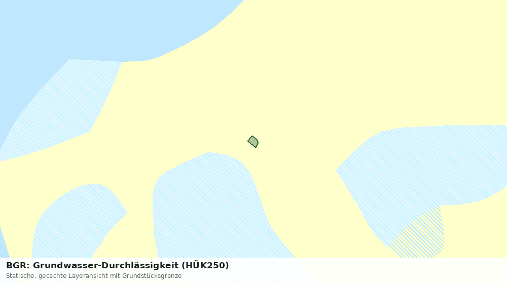Statische Kartenansicht: BGR: Grundwasser-Durchlässigkeit (HÜK250)