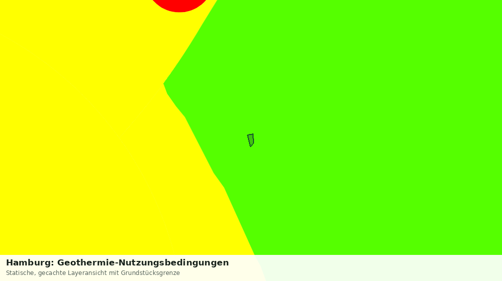 Statische Kartenansicht: Hamburg: Geothermie-Nutzungsbedingungen