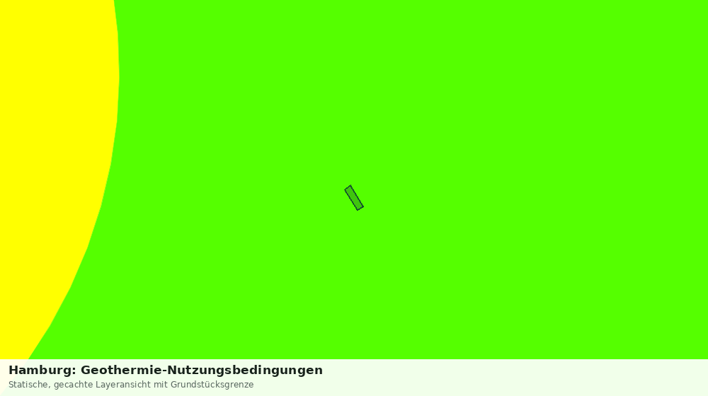Statische Kartenansicht: Hamburg: Geothermie-Nutzungsbedingungen