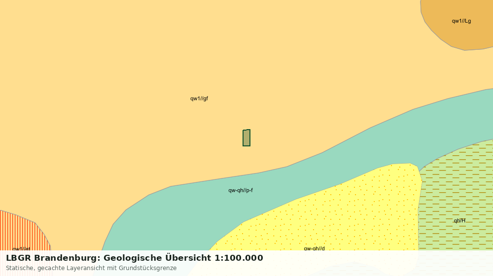Statische Kartenansicht: LBGR Brandenburg: Geologische Übersicht 1:100.000