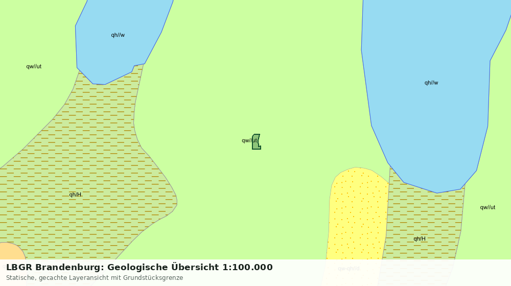 Statische Kartenansicht: LBGR Brandenburg: Geologische Übersicht 1:100.000