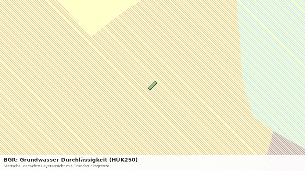 Statische Kartenansicht: BGR: Grundwasser-Durchlässigkeit (HÜK250)