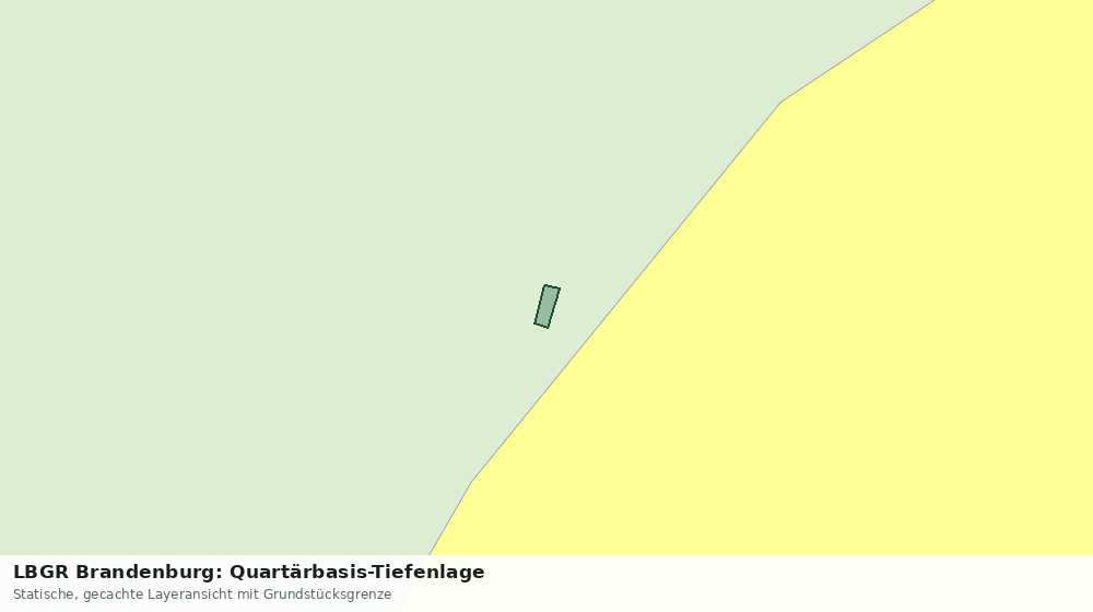 Statische Kartenansicht: LBGR Brandenburg: Quartärbasis-Tiefenlage