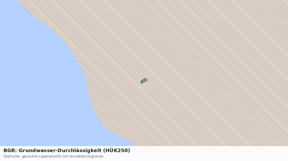 Statische Kartenansicht: BGR: Grundwasser-Durchlässigkeit (HÜK250)