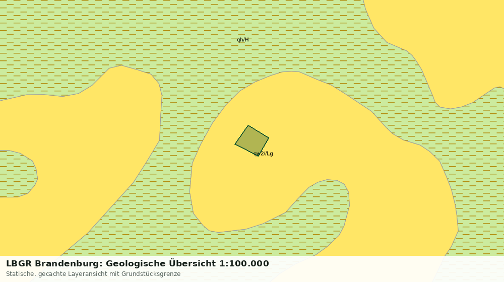 Statische Kartenansicht: LBGR Brandenburg: Geologische Übersicht 1:100.000
