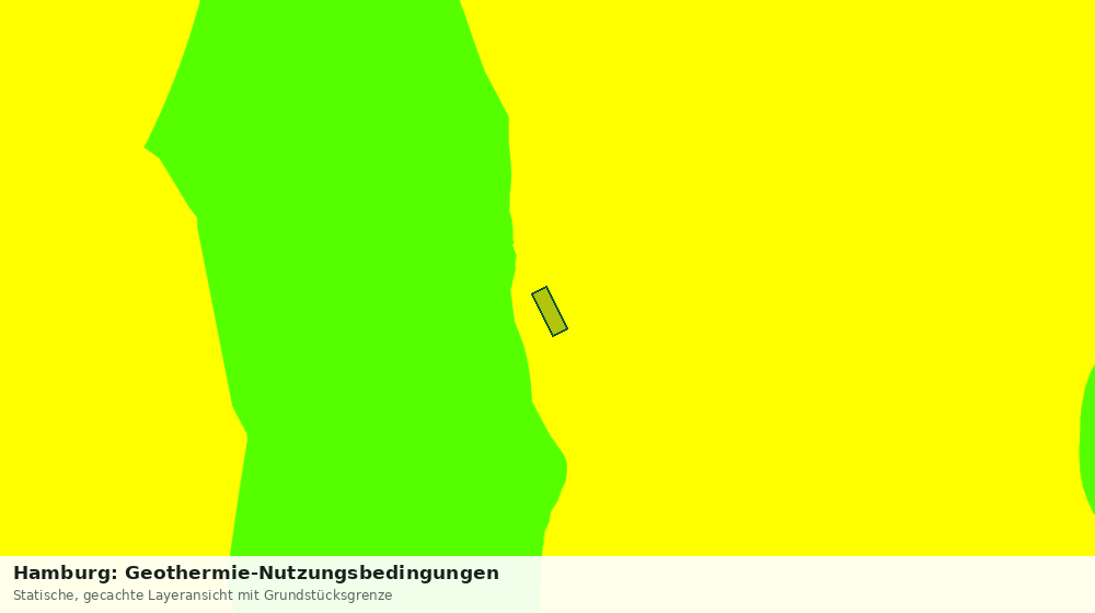 Statische Kartenansicht: Hamburg: Geothermie-Nutzungsbedingungen