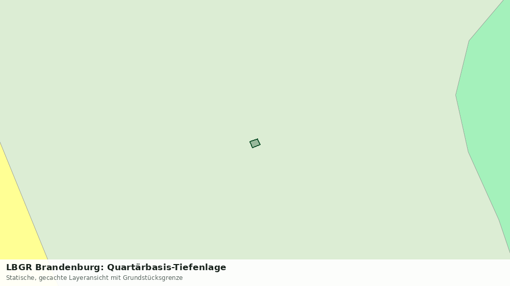 Statische Kartenansicht: LBGR Brandenburg: Quartärbasis-Tiefenlage