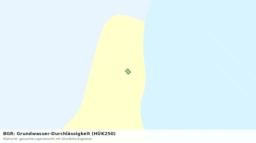 Statische Kartenansicht: BGR: Grundwasser-Durchlässigkeit (HÜK250)