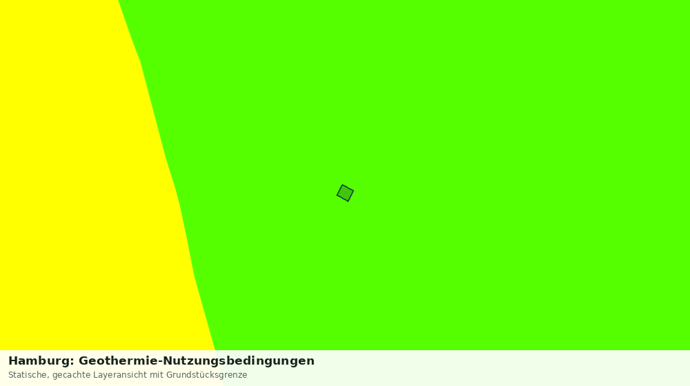 Statische Kartenansicht: Hamburg: Geothermie-Nutzungsbedingungen