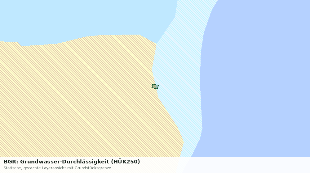Statische Kartenansicht: BGR: Grundwasser-Durchlässigkeit (HÜK250)