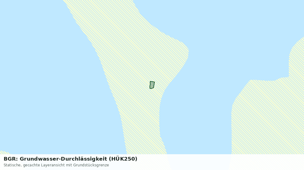 Statische Kartenansicht: BGR: Grundwasser-Durchlässigkeit (HÜK250)