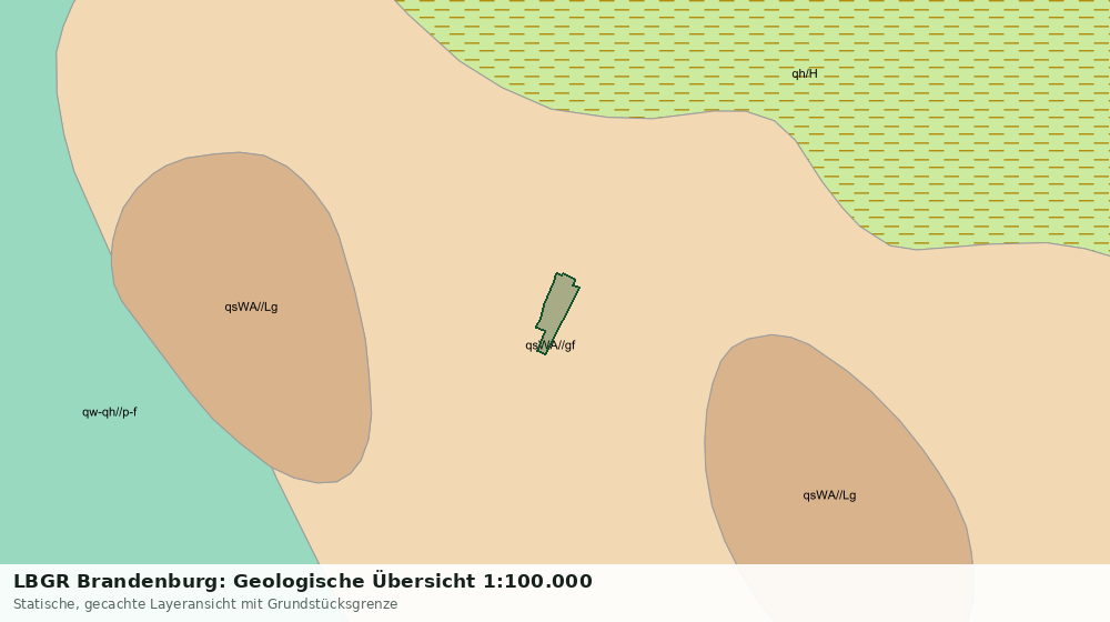 Statische Kartenansicht: LBGR Brandenburg: Geologische Übersicht 1:100.000