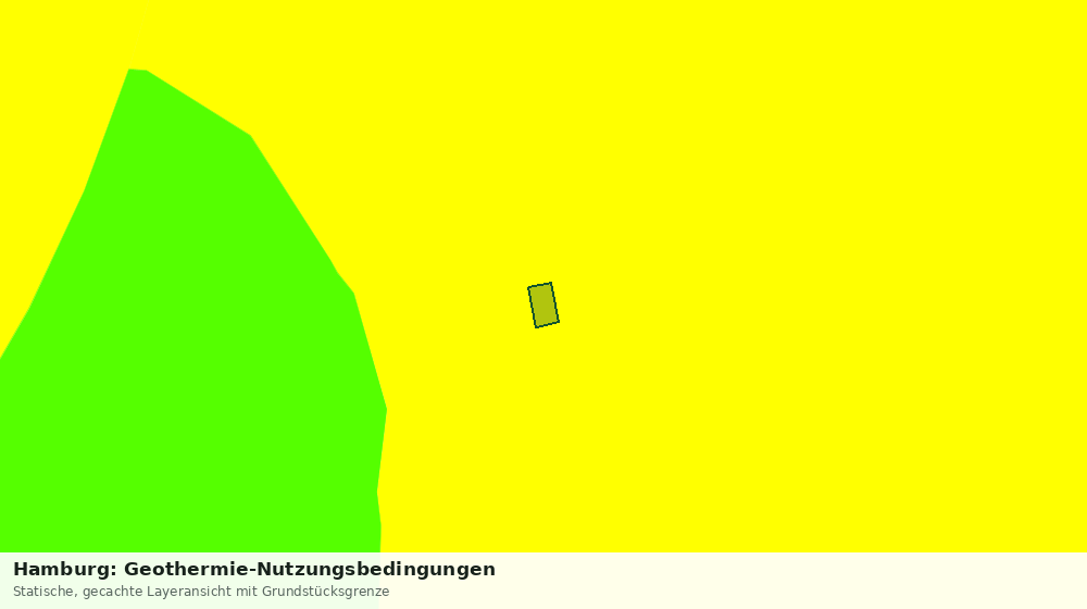 Statische Kartenansicht: Hamburg: Geothermie-Nutzungsbedingungen