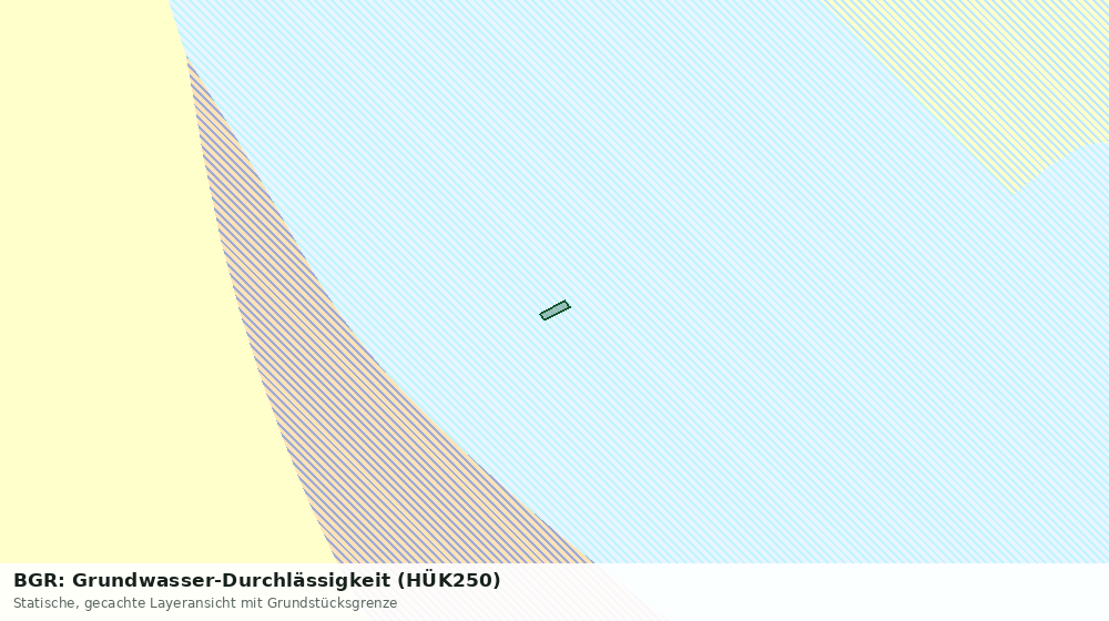 Statische Kartenansicht: BGR: Grundwasser-Durchlässigkeit (HÜK250)