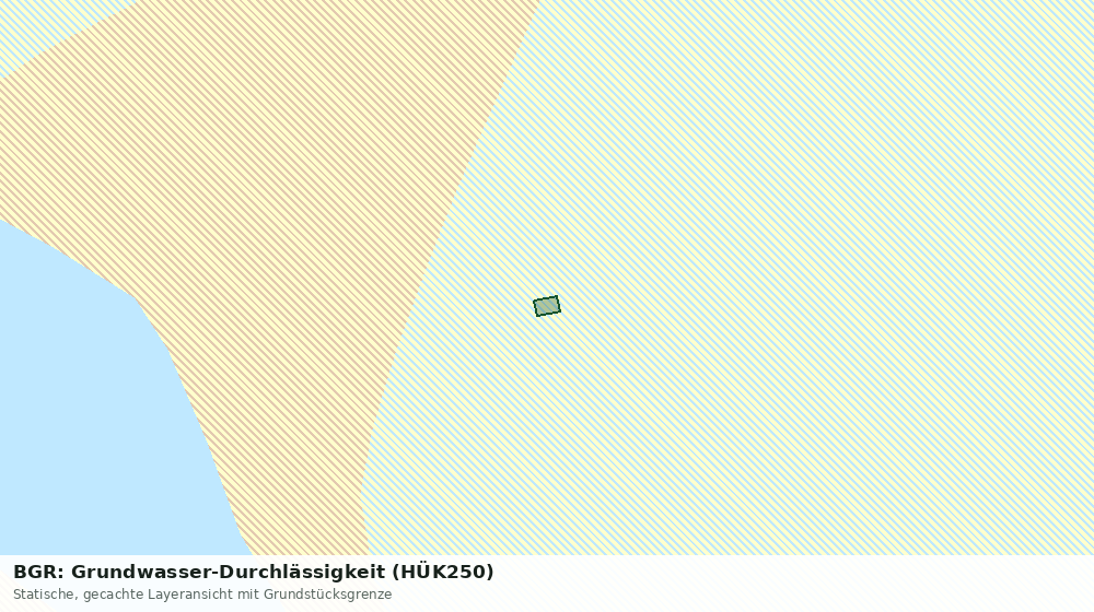 Statische Kartenansicht: BGR: Grundwasser-Durchlässigkeit (HÜK250)