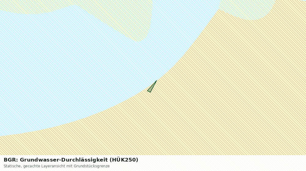 Statische Kartenansicht: BGR: Grundwasser-Durchlässigkeit (HÜK250)