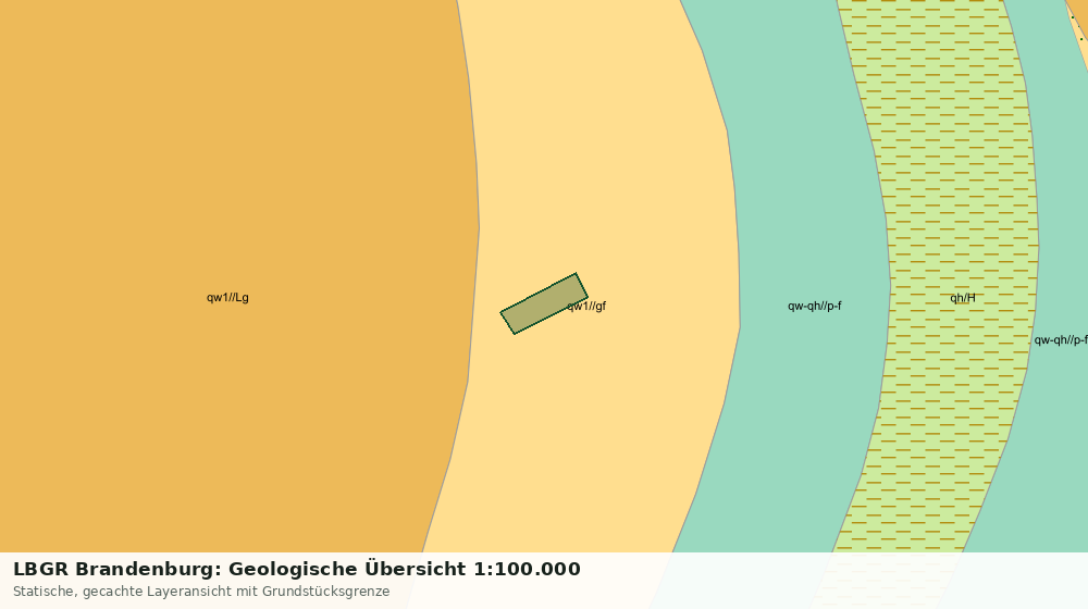 Statische Kartenansicht: LBGR Brandenburg: Geologische Übersicht 1:100.000