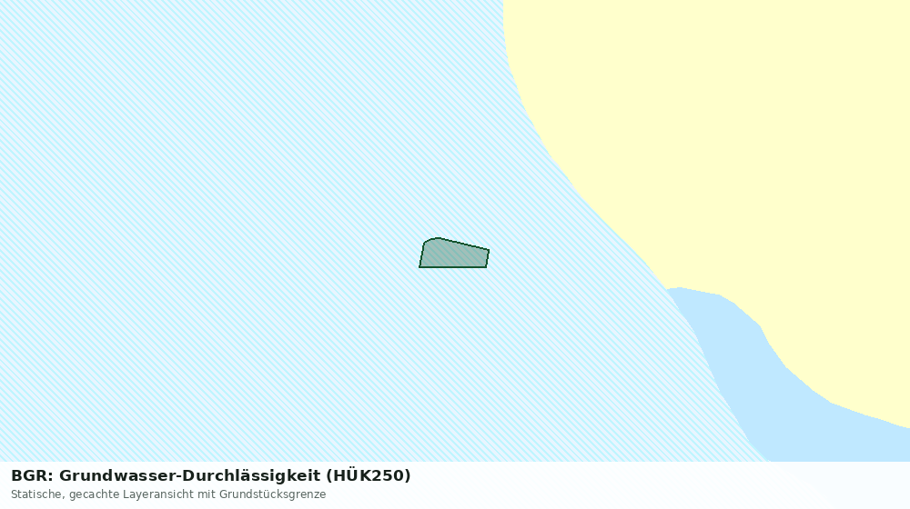 Statische Kartenansicht: BGR: Grundwasser-Durchlässigkeit (HÜK250)