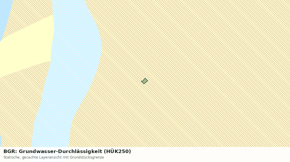 Statische Kartenansicht: BGR: Grundwasser-Durchlässigkeit (HÜK250)