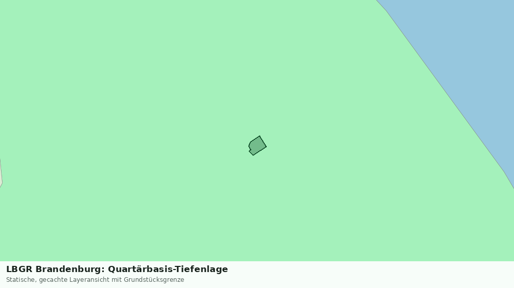 Statische Kartenansicht: LBGR Brandenburg: Quartärbasis-Tiefenlage