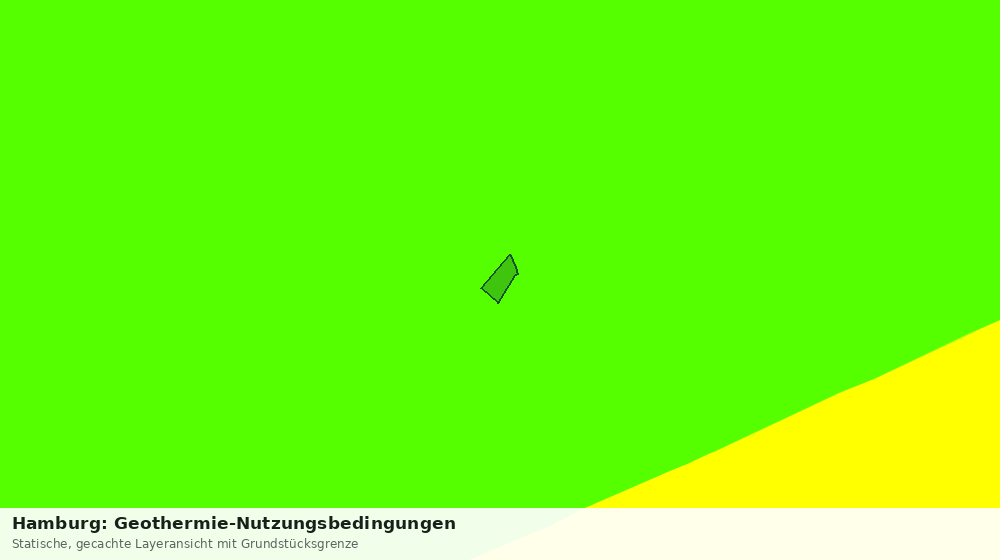 Statische Kartenansicht: Hamburg: Geothermie-Nutzungsbedingungen