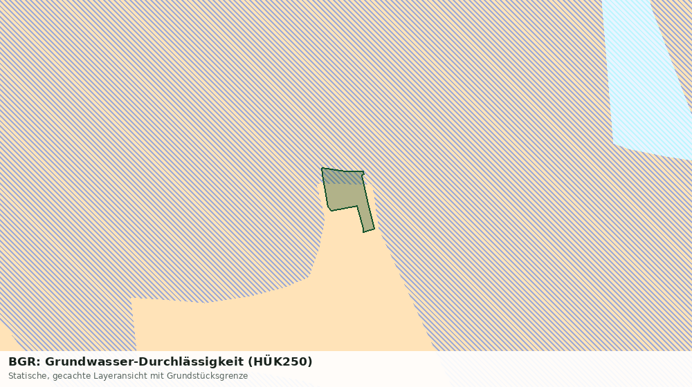 Statische Kartenansicht: BGR: Grundwasser-Durchlässigkeit (HÜK250)
