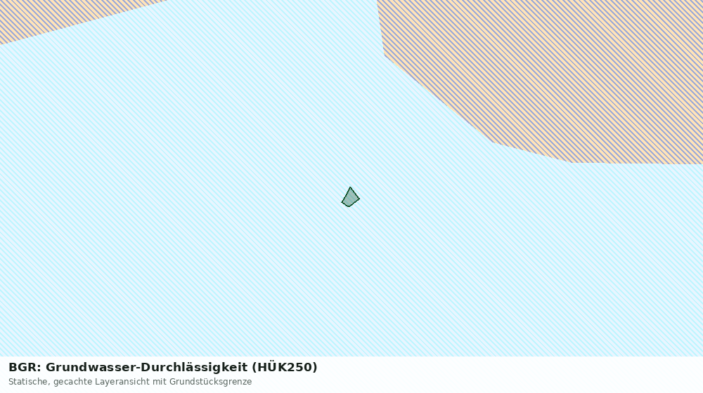 Statische Kartenansicht: BGR: Grundwasser-Durchlässigkeit (HÜK250)
