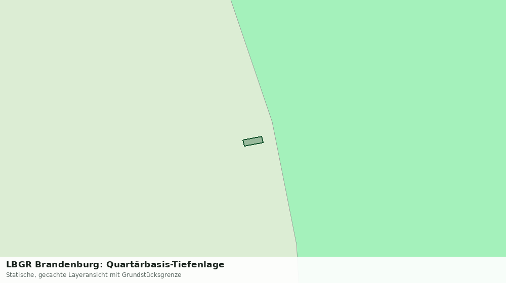Statische Kartenansicht: LBGR Brandenburg: Quartärbasis-Tiefenlage