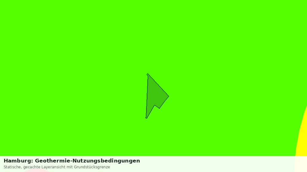 Statische Kartenansicht: Hamburg: Geothermie-Nutzungsbedingungen