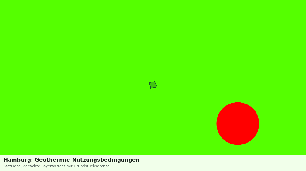 Statische Kartenansicht: Hamburg: Geothermie-Nutzungsbedingungen